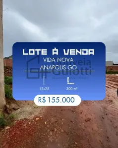 Lote/Terreno à venda, 300m² no Residencial Vida Nova, Anápolis