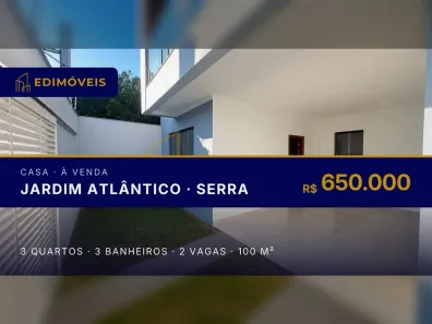 Casa com 3 Quartos à venda, 100m² no Jardim Atlântico, Serra