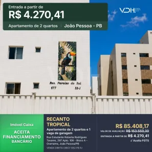 Apartamento com 2 Quartos à venda, 39m² no Gramame, João Pessoa