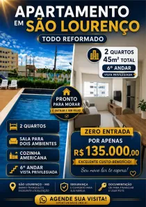 Apartamento com 2 Quartos à venda, 45m² no Muribara, São Lourenço da Mata
