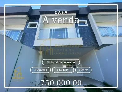 Casa com 3 Quartos à venda, 100m² no Portal de Jacaraípe, Serra