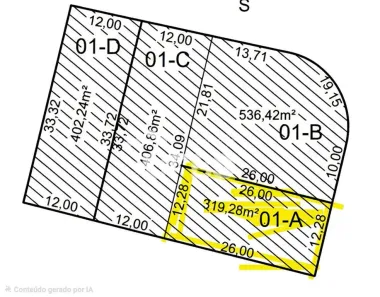 Lote/Terreno à venda, 319m² no Conjunto Vera Cruz, Goiânia