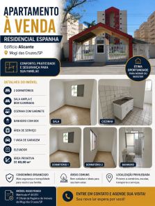 Apartamento com 2 Quartos à venda, 80m² no Vila Mogilar, Mogi das Cruzes