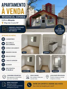 Apartamento com 2 Quartos à venda, 80m² no Vila Mogilar, Mogi das Cruzes