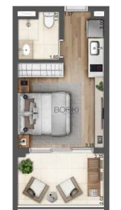 Apartamento com 1 Quarto à venda, 28m² no Sacomã, São Paulo