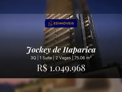 Apartamento com 3 Quartos à venda, 75m² no Jockey de Itaparica, Vila Velha