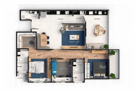 Apartamento com 3 Quartos à venda, 110m² no Vila Lucy, Sorocaba