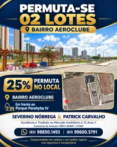Lote/Terreno à venda, 792m² no Aeroclube, João Pessoa