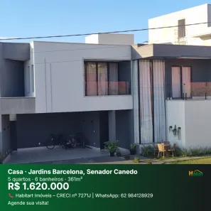 Casa com 5 Quartos à venda, 272m² no Jardins Barcelona, Senador Canedo