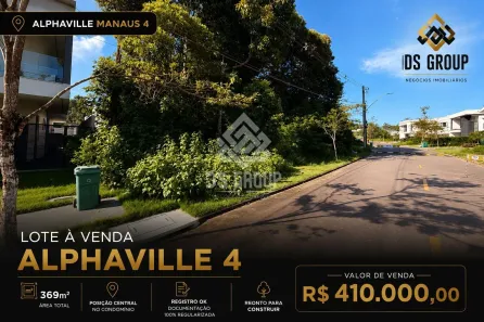 Lote/Terreno à venda, 366m² no Ponta Negra, Manaus