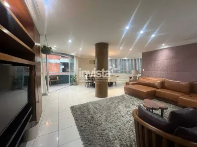 Apartamento com 3 Quartos para alugar, 202m² no Gonzaga, Santos