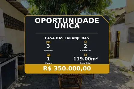 Casa com 3 Quartos à venda, 119m² no das Laranjeiras, Serra