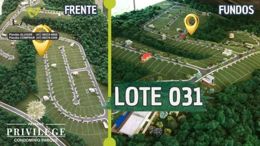 Lote/Terreno à venda, 368m² no Ponta Aguda, Blumenau