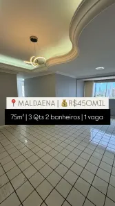 Apartamento com 3 Quartos à venda, 75m² no Madalena, Recife