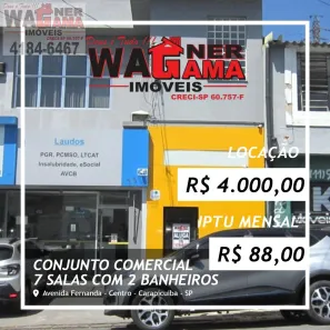 Sala Comercial para alugar, 160m² no Centro, Carapicuíba
