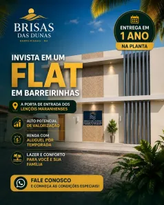 Flat com 1 Quarto à venda, 32m² no , Barreirinhas