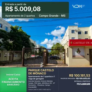 Apartamento com 2 Quartos à venda, 46m² no Pioneiros, Campo Grande