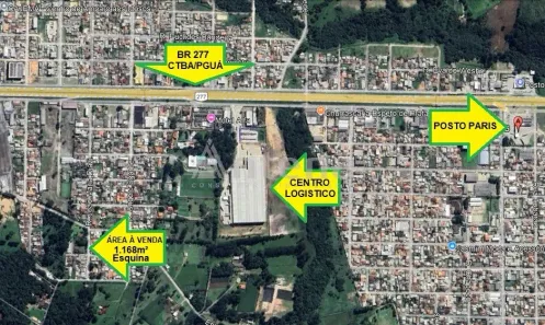 Lote/Terreno à venda, 1169m² no Borda do Campo, São José dos Pinhais
