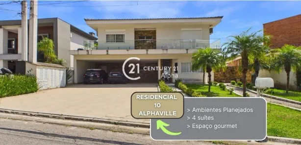 Casa de Condomínio com 4 Quartos à venda, 528m² no Alphaville, Santana de Parnaíba