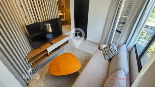 Apartamento com 1 Quarto para alugar, 48m² no Cidade Monções, São Paulo