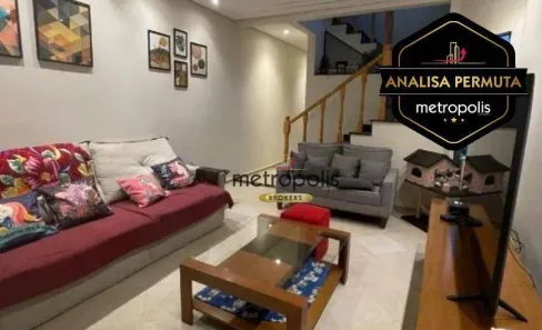 Sobrado com 4 Quartos à venda, 192m² no Vila Camilópolis, Santo André