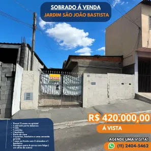 Sobrado com 3 Quartos à venda, 157m² no Vila São João Batista, Guarulhos