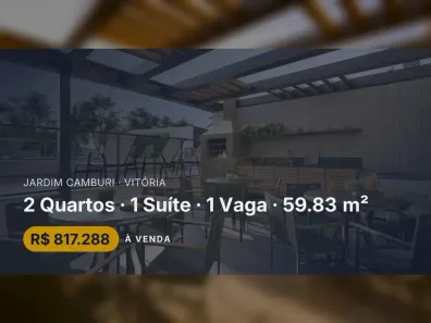 Apartamento com 2 Quartos à venda, 59m² no Jardim Camburi, Vitória