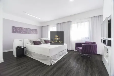 Flat com 1 Quarto para alugar, 30m² no Moema, São Paulo