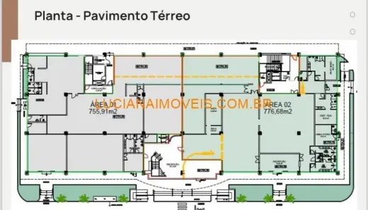 Sala Comercial para alugar, 1552m² no Residencial Sol Nascente, São Paulo