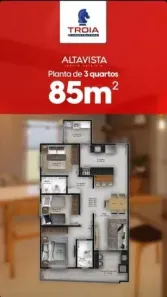 Apartamento com 2 Quartos à venda, 57m² no Jardim Patrícia, Uberlândia