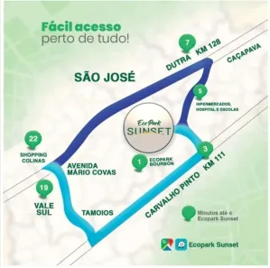 Lote/Terreno à venda, 268m² no Condomínio Residencial Ecopark Bourbon, Caçapava