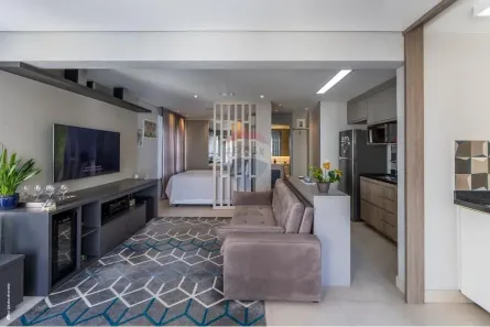 Apartamento com 1 Quarto à venda, 47m² no Santo Amaro, São Paulo