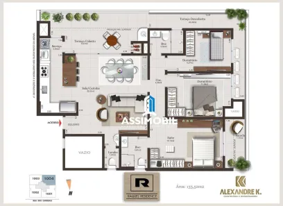 Apartamento com 3 Quartos à venda, 150m² no Pedra Branca, Palhoça