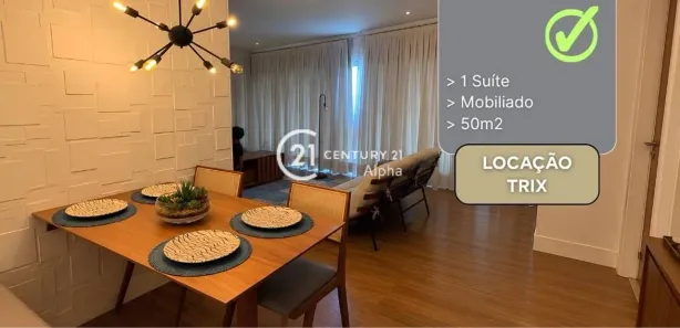Apartamento com 1 Quarto para alugar, 50m² no Tamboré, Santana de Parnaíba