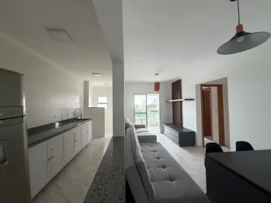 Apartamento com 2 Quartos para alugar, 75m² no Mirim, Praia Grande
