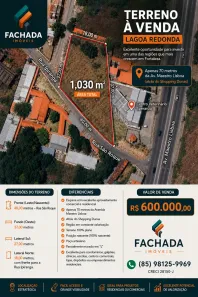 Lote/Terreno à venda, 1030m² no Lagoa Redonda, Fortaleza