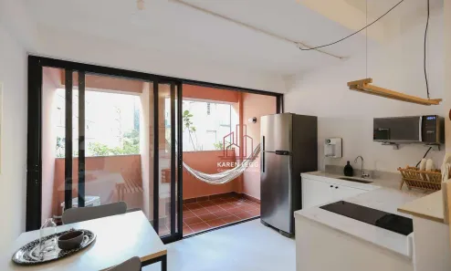 Apartamento com 1 Quarto para alugar, 31m² no República, São Paulo