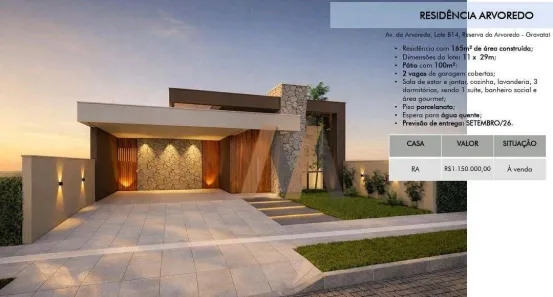 Casa com 3 Quartos à venda, 165m² no Santa Cruz, Gravataí