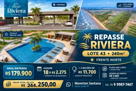 Lote/Terreno à venda, 240m² no , Barra dos Coqueiros