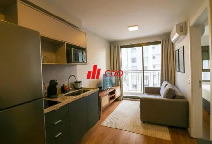 Apartamento com 1 Quarto para alugar, 32m² no Campo Belo, São Paulo