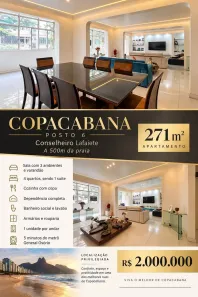 Apartamento com 4 Quartos à venda, 271m² no Copacabana, Rio de Janeiro