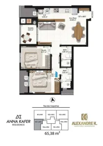 Apartamento com 2 Quartos à venda, 65m² no Pedra Branca, Palhoça