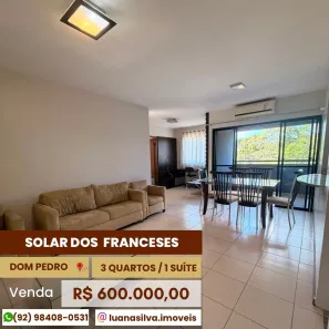 Apartamento com 3 Quartos à venda, 85m² no Dom Pedro I, Manaus