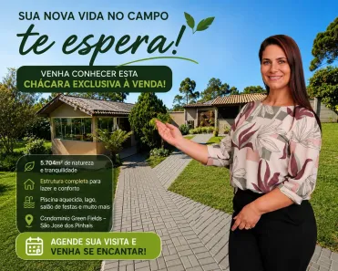 Fazenda/Sítio com 3 Quartos à venda, 165m² no Colônia Murici, São José dos Pinhais