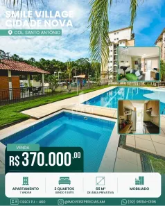 Apartamento com 2 Quartos à venda, 66m² no Colônia Santo Antônio, Manaus