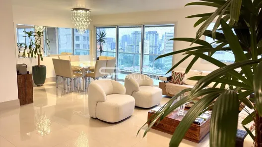 Apartamento com 3 Quartos para alugar, 198m² no Cidade Monções, São Paulo