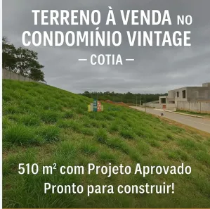 Lote/Terreno à venda, 510m² no Paisagem Renoir, Cotia