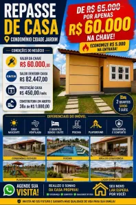 Casa de Condomínio com 2 Quartos à venda, 54m² no Vila Parque Horizonte, Paço do Lumiar