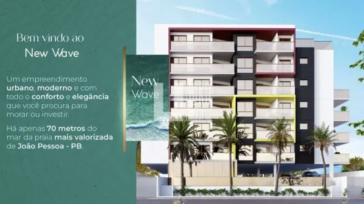 Flat com 2 Quartos à venda, 44m² no Cabo Branco, João Pessoa