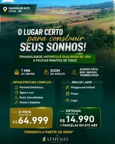 Lote/Terreno à venda, 500m² no Recreio Topázio (Caucaia do Alto), Cotia